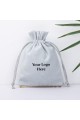 Light Gray Pack of 25pcs  Bottom Lace Jewelry Potli, Personalized Jewelry Pouch Gift Packaging Bags