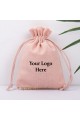 Peach Pack of 25pcs  Bottom Lace Jewelry Potli, Personalized Jewelry Pouch Gift Packaging Bags