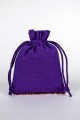 Bluish Gray Pack of 25pcs  Bottom Lace Jewelry Potli, Personalized Jewelry Pouch Gift Packaging Bags