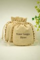 Pack of 25pcs Round Lace Jewelry Potli, Personalized Jewelry Pouch Gift Packaging Bags