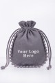 Pack of 25pcs Round PomPom Jewelry Potli, Personalized Jewelry Pouch Gift Packaging Bags