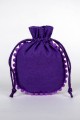 Pack of 25pcs Round PomPom Jewelry Potli, Personalized Jewelry Pouch Gift Packaging Bags