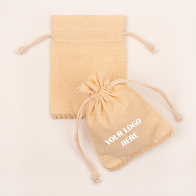 Pack Of 25 Bottom PomPom Jewelry Potli, Personalized Jewelry Pouch, Gift Packaging Bags, Jewelry Storage Bags