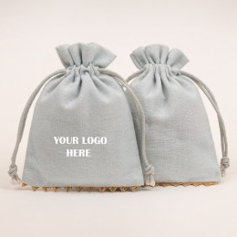 Pack of 25pcs Light Gray Bottom Lace Jewelry Potli, Personalized Jewelry Pouch, Gift Packaging Bags, Designer Jewelry Storage Bags