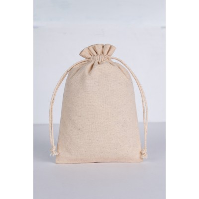 Pack of 25pcs Golden Jewelry Potli, Personalized Jewelry Bags, 100% Pure Cotton Potli Bags