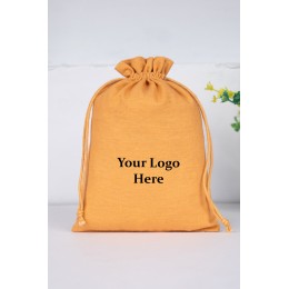 25pcs Golden Jewelry Potli, Personalized Jewelry Pouch, Gift Packaging Bags, Eco-friendly Cotton Pouches