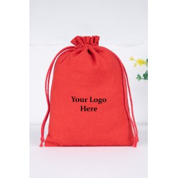 Pack of 25pcs Red Jewelry Potli, Personalized Jewelry Pouch, Gift Packaging Bags, 100 % Cotton Small Jewelry Pouch Manufacturer