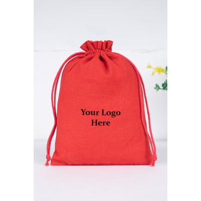 Pack of 25pcs Gray Cotton Potli Bags, Personalized Jewelry Packaging Pouches, Gif Packaging Pouches