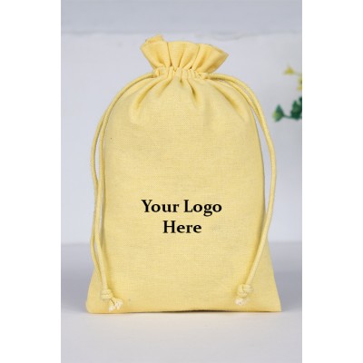 Pack of 25pcs Gray Cotton Potli Bags, Personalized Jewelry Packaging Pouches, Gif Packaging Pouches