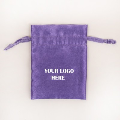 Pack of 25pcs Bluish Gray Satin Jewelry Potli, Personalized Jewelry Pouch, Gift Packaging Bags, Satin Bags & Pouch