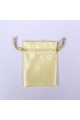Yellow Pack of 25pcs  Satin Jewelry Potli, Personalized Jewelry Pouch Gift Packaging Bags