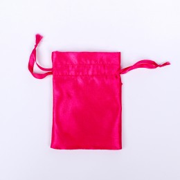 Pack of 25pcs Pink Satin Jewelry Potli, Personalized Jewelry Pouch, Gift Packaging Bags, Satin Bags & Pouch