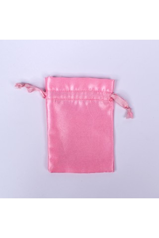 Light Pink Pack of 25pcs  Satin Jewelry Potli, Personalized Jewelry Pouch Gift Packaging Bags