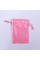 Pink Pack of 25pcs  Satin Jewelry Potli, Personalized Jewelry Pouch Gift Packaging Bags
