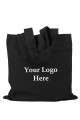 Black Cotton Personalized Tote Bags (Pack of 25)