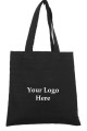 Black Cotton Personalized Tote Bags (Pack of 25)