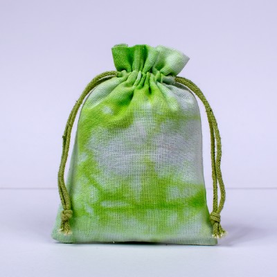 Pack of 25pcs Tye Dye Jewelry Potli, Personalized Jewelry Pouch, Gift Packaging Bags