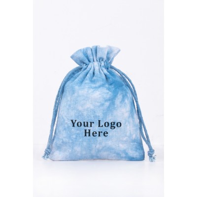 Pack of 25pcs Yellow Personalized Tye Dye Jewelry Pouch, Gift Packaging Bags, Jewelry Potli